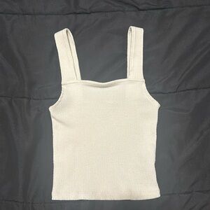 American eagle xs fitted tank off white